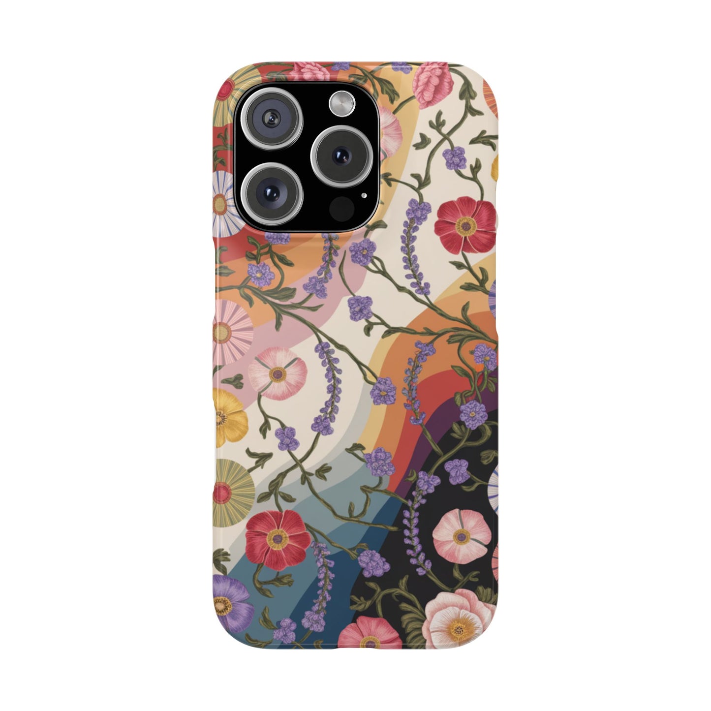 Floral Blossom Phone Case - Slim Case for Flower Lovers, Smartphone Cover, Gift for Her, Trendy Floral Design, Boho Chic Accessory