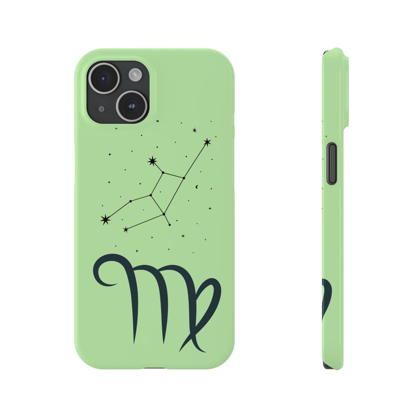 Virgo Zodiac Slim Phone Case, Astrology Gift for Her, Celestial Star Sign, Birthday Gift, Compatible with iPhone 17, 16, 15, 14, 13