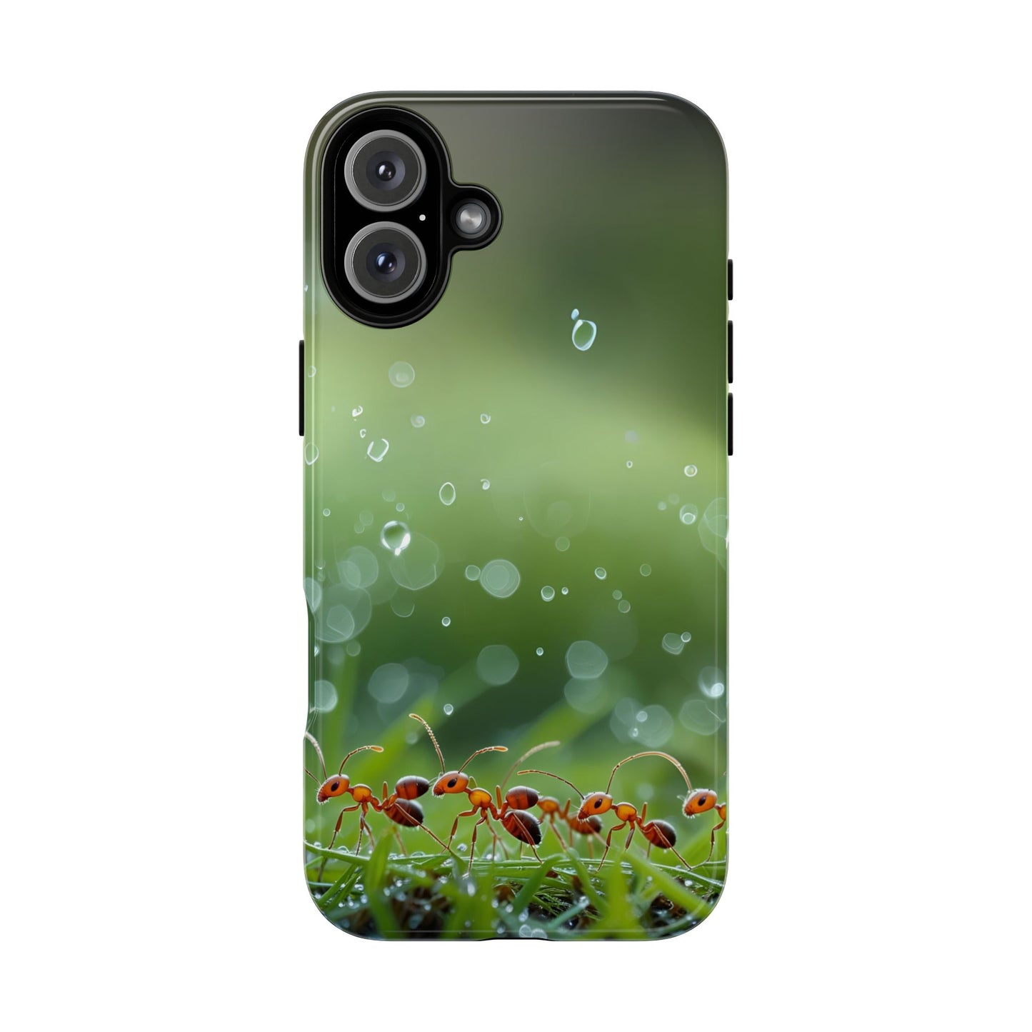 Marching Ant Pattern Tough Phone Case - Realistic Insect Art, Minimalist Nature Aesthetic, Compatible with iPhone, Galaxy, and Google Phones
