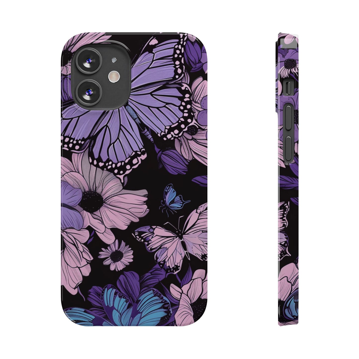 Butterfly Floral Phone Case | Slim Phone Cases for Nature Lovers, Floral Gifts, Trendy Accessories, Spring Vibes, Unique Phone Cover