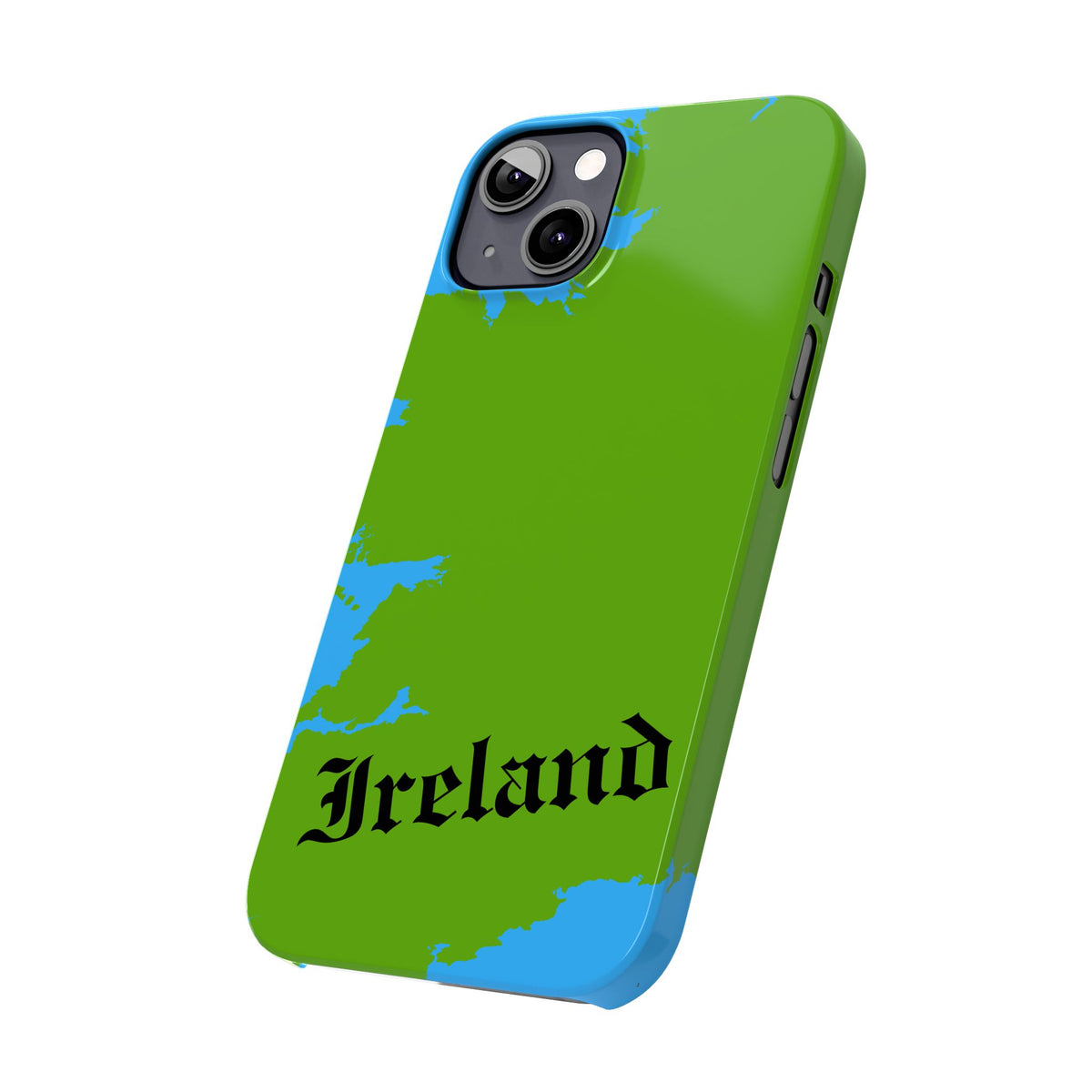 Ireland Map Slim Phone Case, Country Map Phone Cover Compatible with iPhone 17, 16, 15, 14, 13