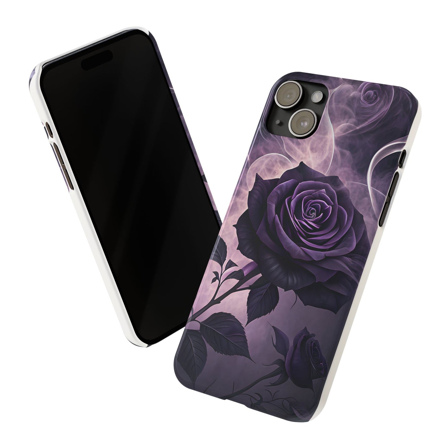 Elegant Purple Rose Phone Cases, Stylish Slim Cases for Flower Lovers, Floral Accessories, Birthday Gifts, Unique Phone Covers