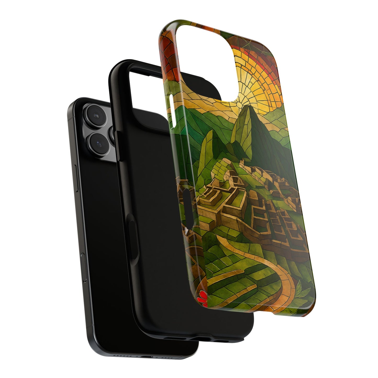 Inca Ruins Tough Phone Case - Machu Picchu Landmark Design, Historic Peru Travel Aesthetic Compatible with iPhone, Galaxy, and Google Phones