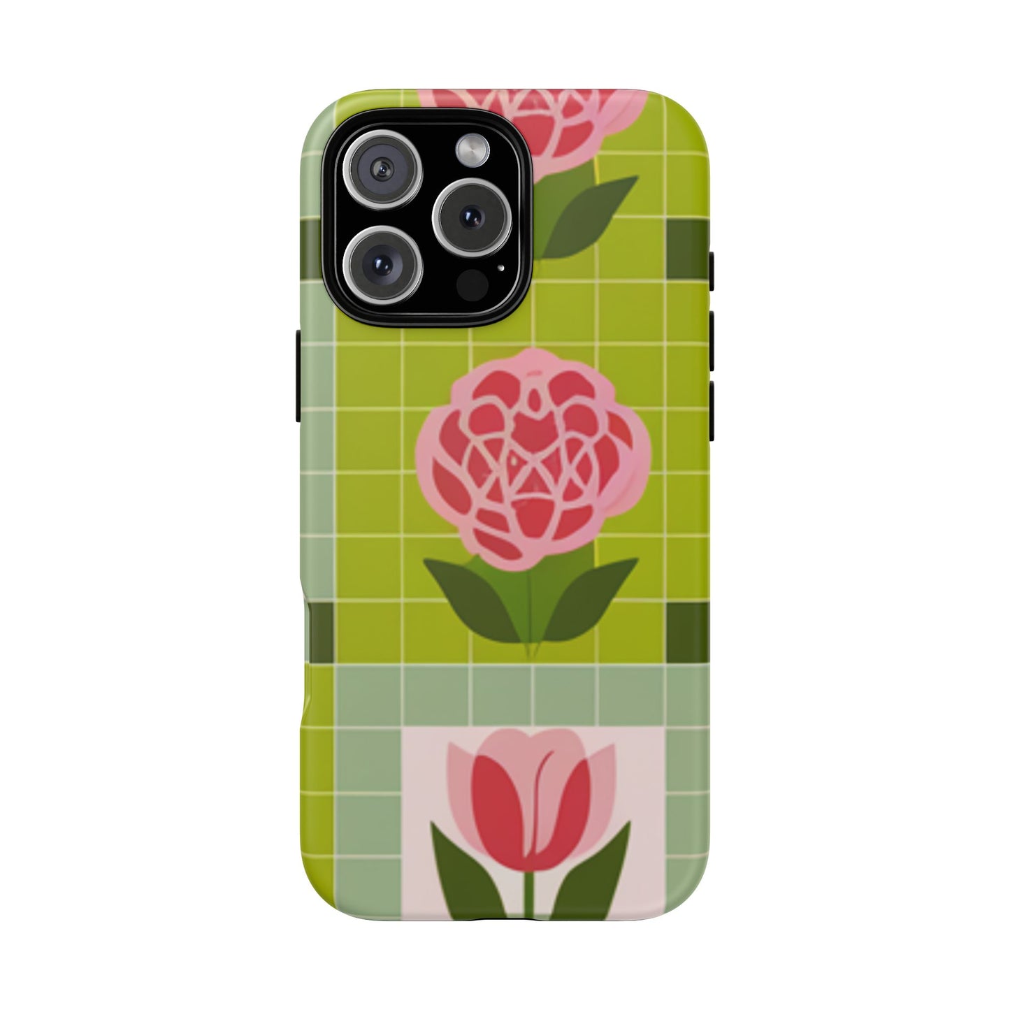 Floral Stylish Coquette Charming Flower Tough Case Compatible with iPhone 16 pro max plus 15 14 13 12 11 10 9 8 Samsung Galaxy, Pixel Models