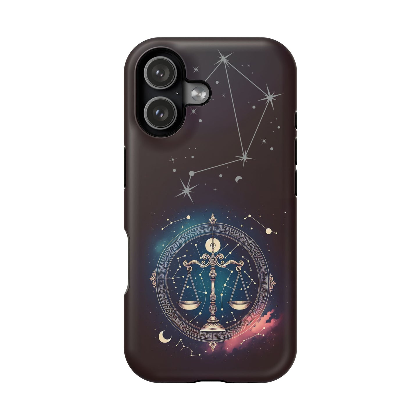 Libra Zodiac Magnetic Phone Case Astrology Gift for Her, Celestial Star Sign Cover, Birthday Gift, Compatible with iPhone 17, 16, 15, 14, 13