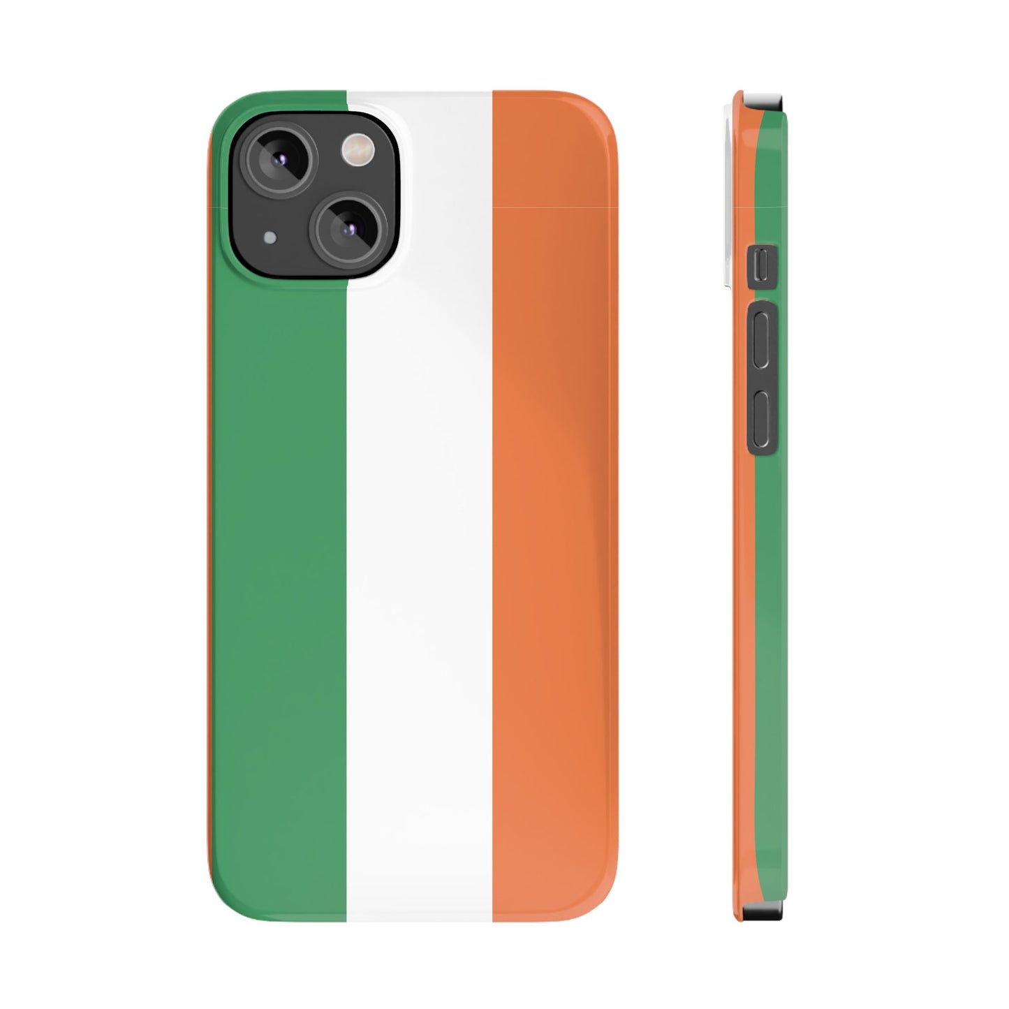 Ireland Flag Slim Phone Case, St. Patrick Design Phone Cover, Compatible with iPhone 17, 16, 15, 14, 13, 12, 11