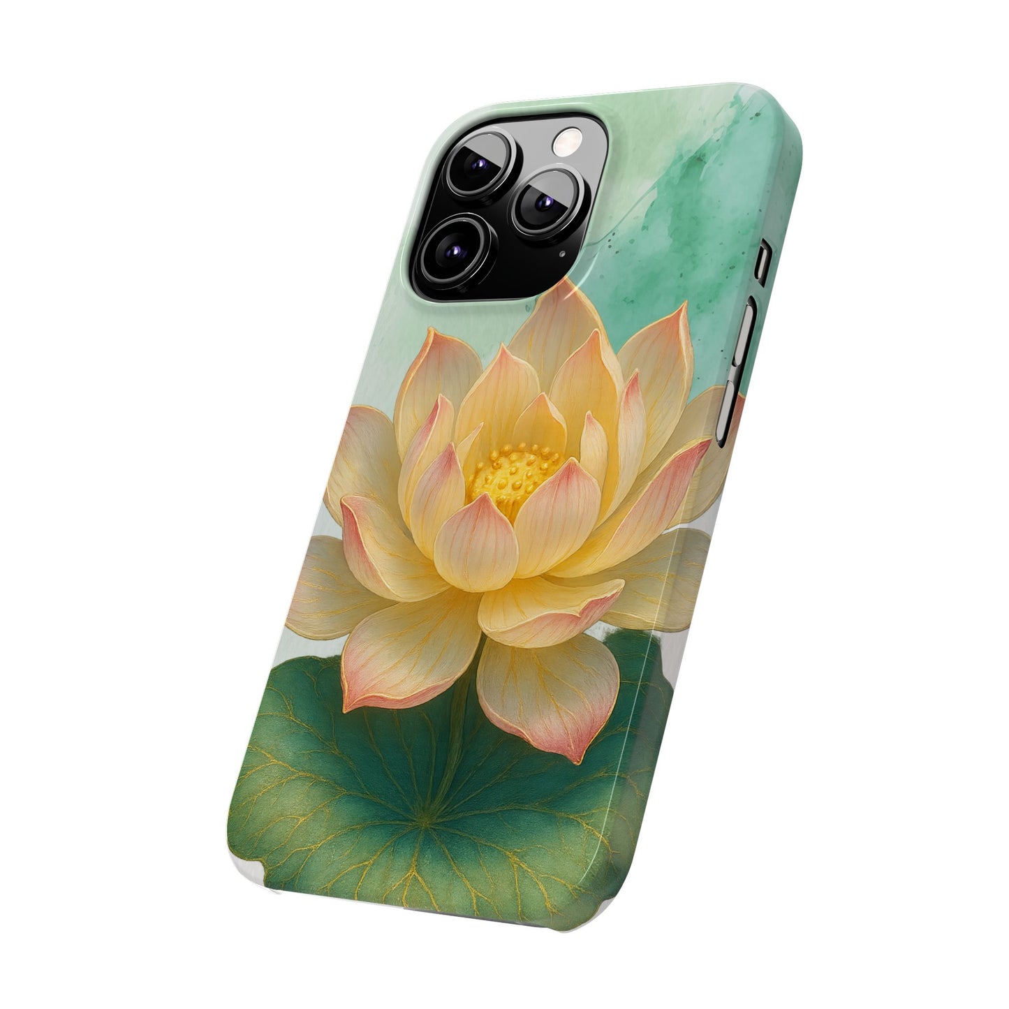 Lotus Blossom Slim Phone Cases, Floral Phone Covers, Nature-Inspired Accessories, Perfect Gift for Garden Lovers, Birthday Present