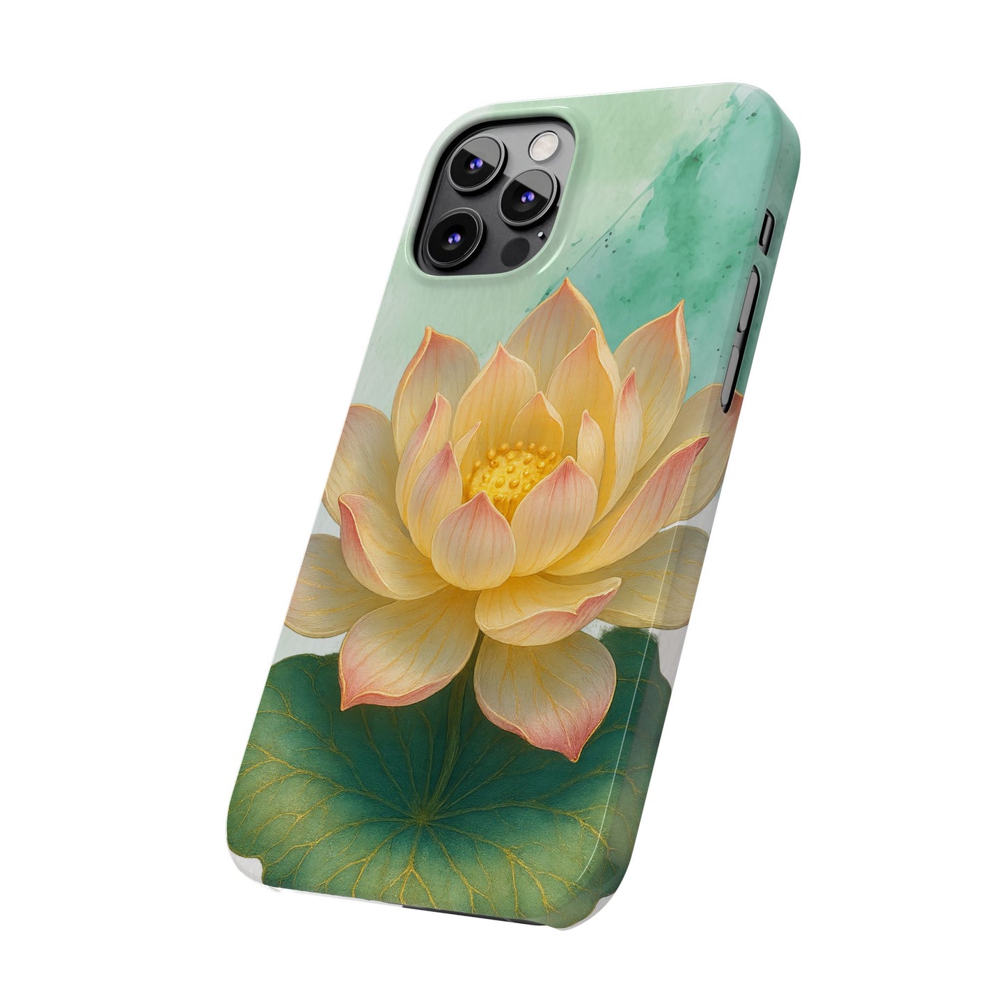 Lotus Blossom Slim Phone Cases, Floral Phone Covers, Nature-Inspired Accessories, Perfect Gift for Garden Lovers, Birthday Present