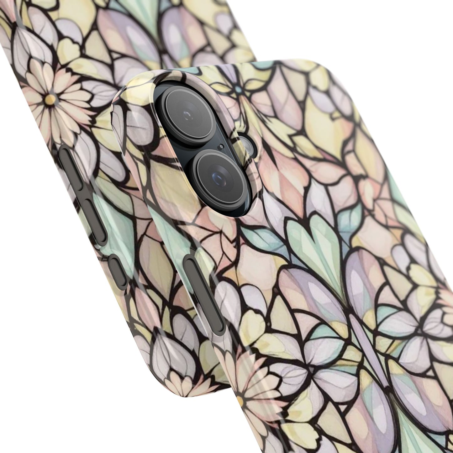 Floral Pattern Slim Phone Case - Perfect Gift for Nature Lovers, Stylish Accessory, Mobile Protection, Unique Design, Spring Vibes