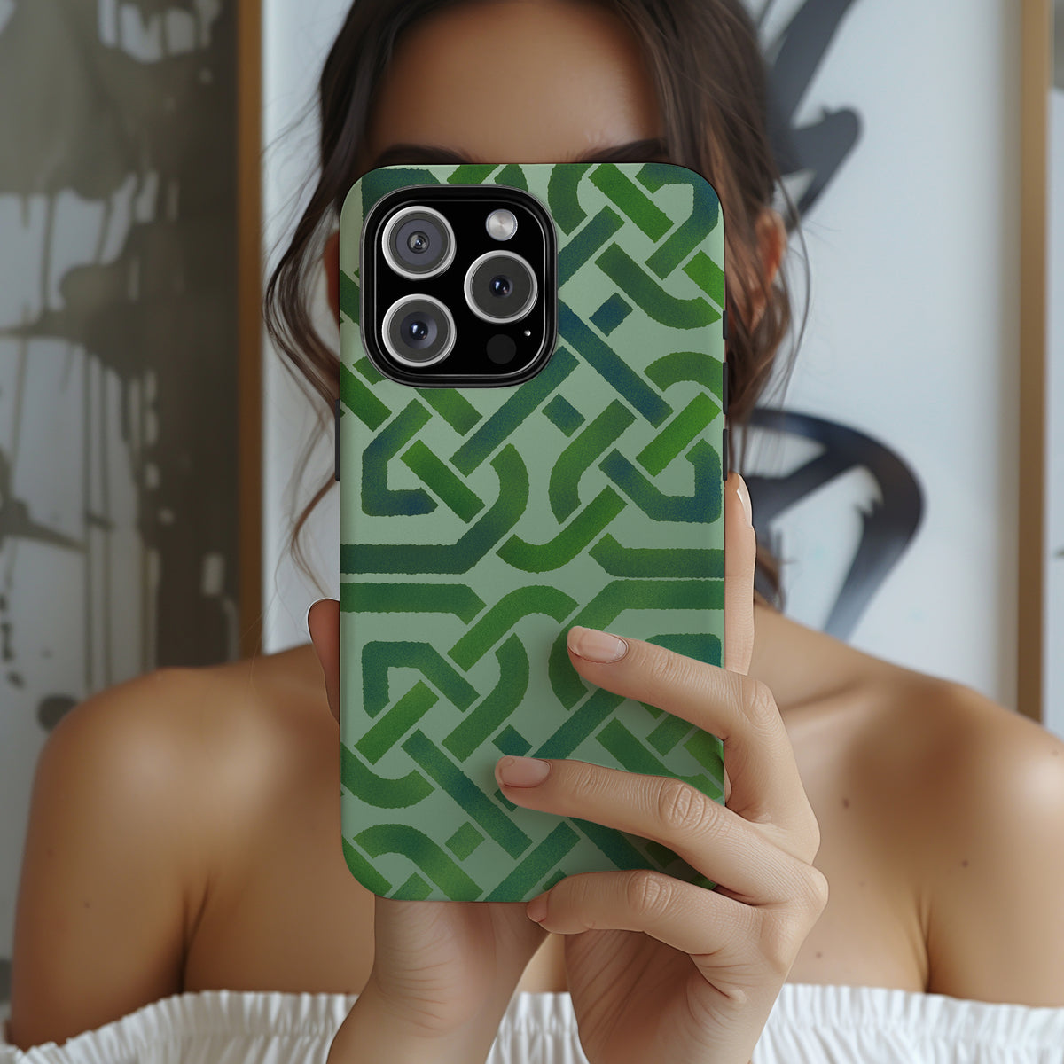 Celtic Knot Tough Phone Case, Irish Heritage Pattern Phone Cover, Celtic Art Design, Irish Culture Gift for iPhone Galaxy Google