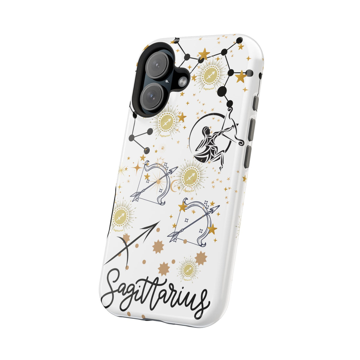 Sagittarius Zodiac Magnetic Phone Case, Astrology Gift for Her, Celestial Star Sign Cover, Compatible with iPhone 17, 16, 15, 14, 13