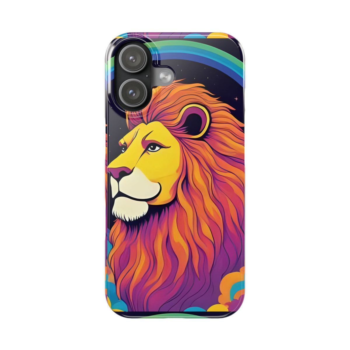 Leo Zodiac Slim Phone Case, Astrology Gift for Her, Celestial Star Sign Cover, Compatible with iPhone 17, 16, 15, 14, 13, 12, 11