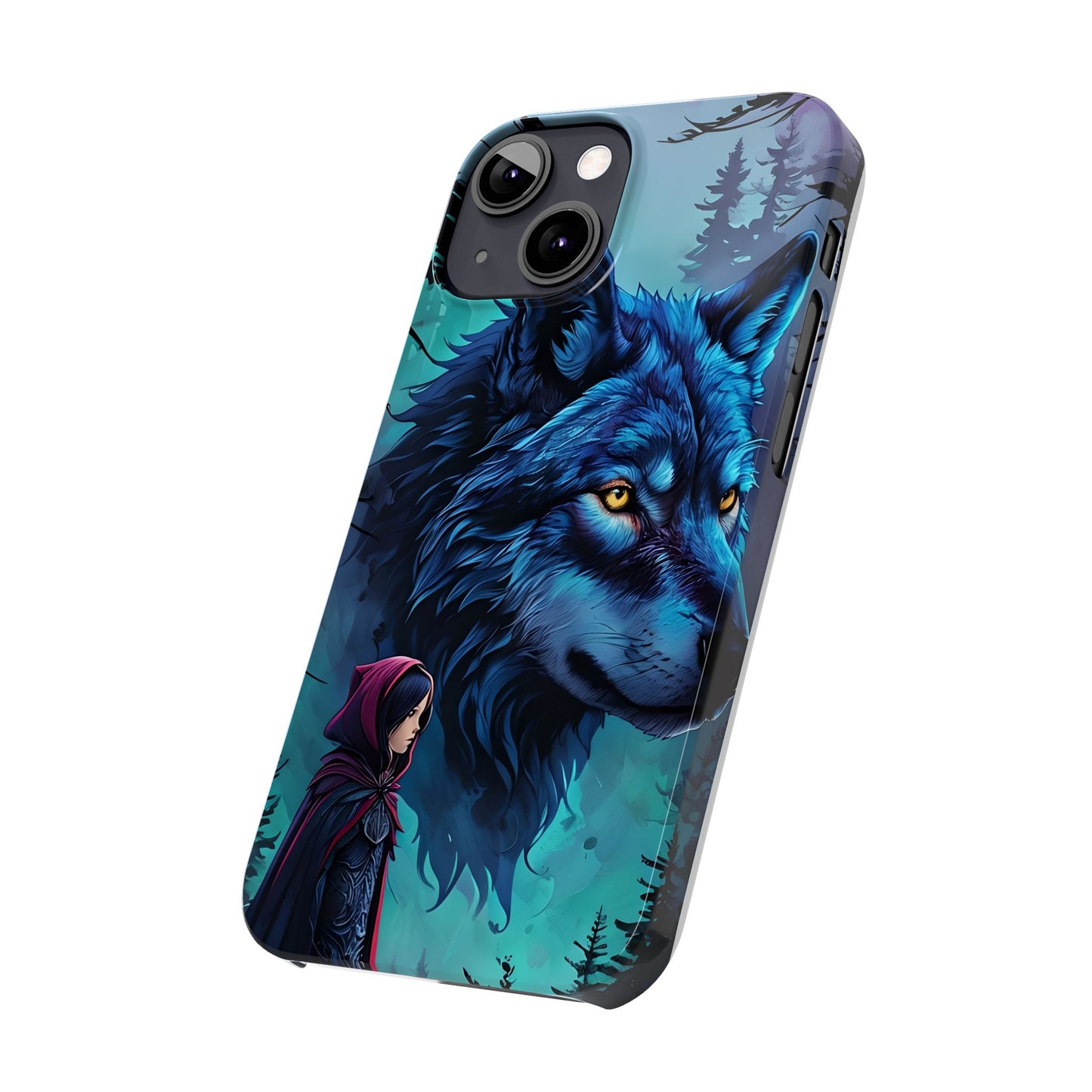Enchanted Wolf Phone Case - Slim, Stylish Protection for Animal Lovers, Perfect for Gifts & Nature Enthusiasts, Unique Art Design
