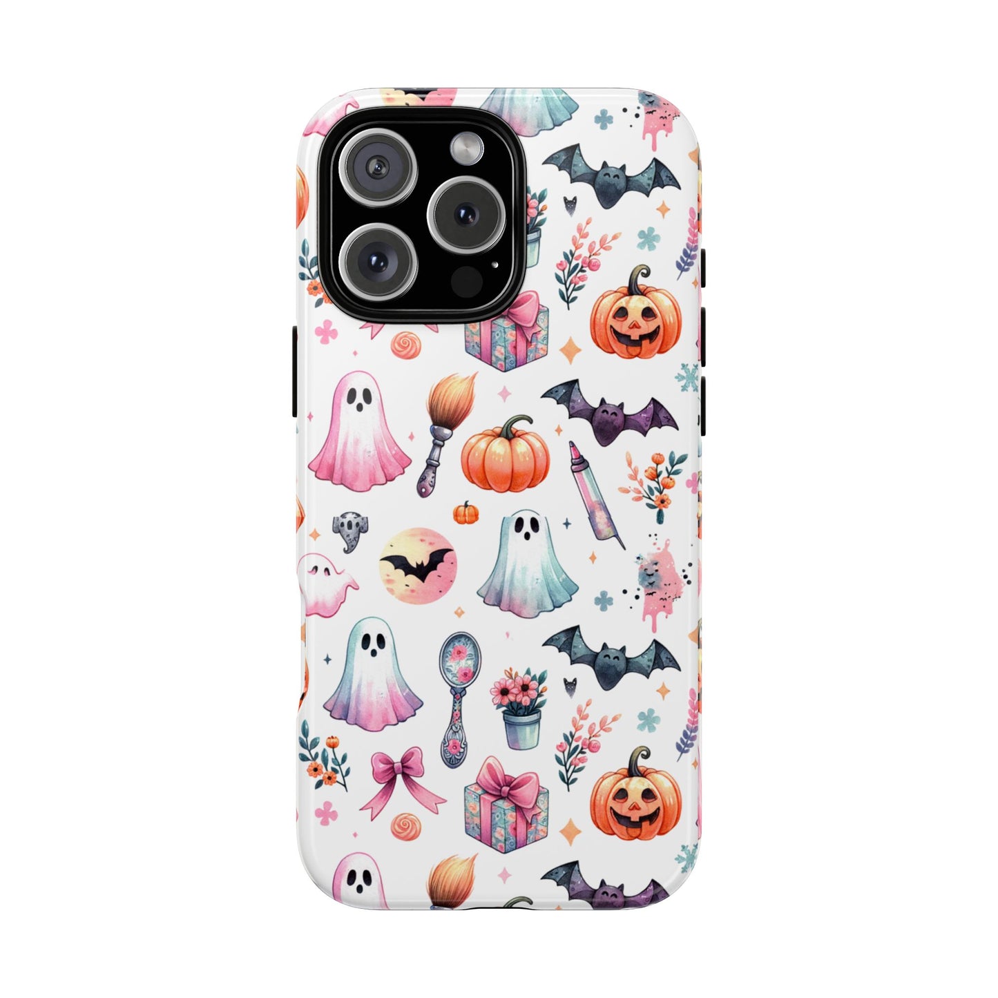 Summerween Ghost Phone Case, Coquette Ghost Phone Case, Funny Spooky Cute Case, Kawaii Halloween Aesthetic Case, Beachy Spooky Vibe Gift
