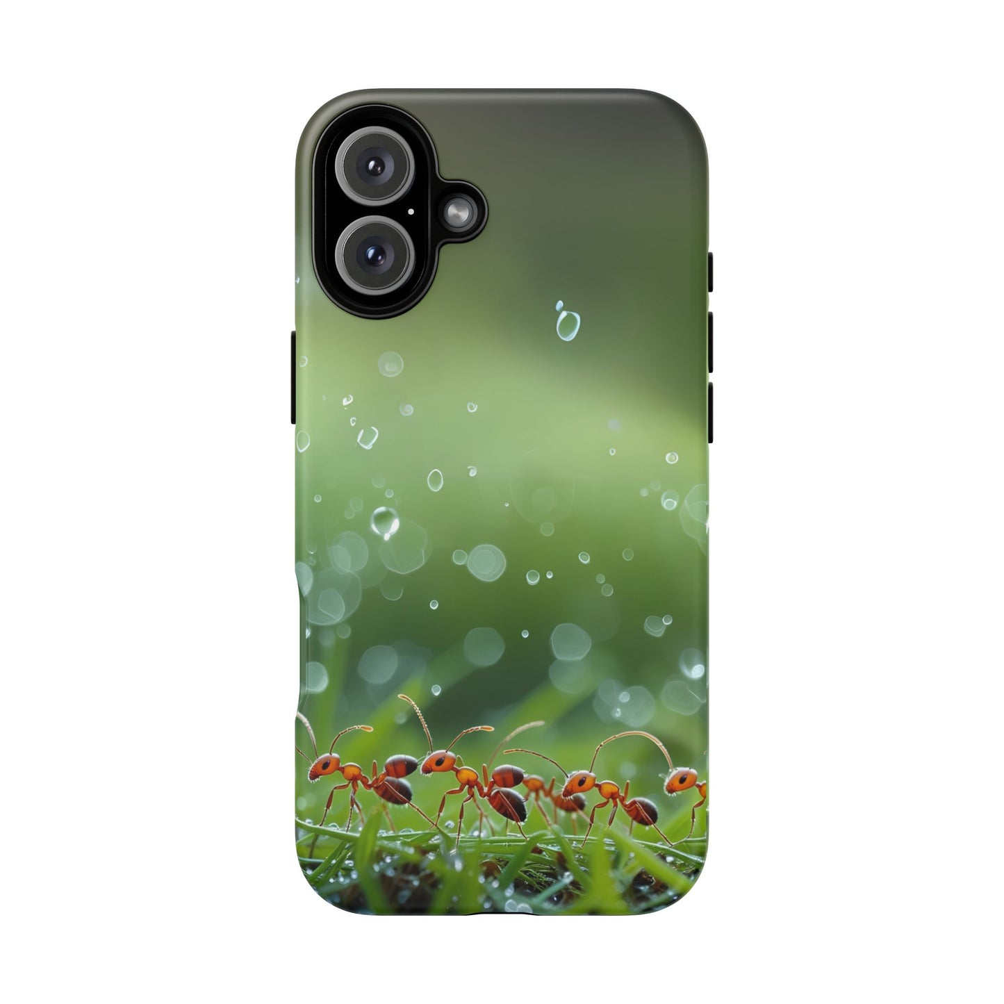 Marching Ant Pattern Tough Phone Case - Realistic Insect Art, Minimalist Nature Aesthetic, Compatible with iPhone, Galaxy, and Google Phones