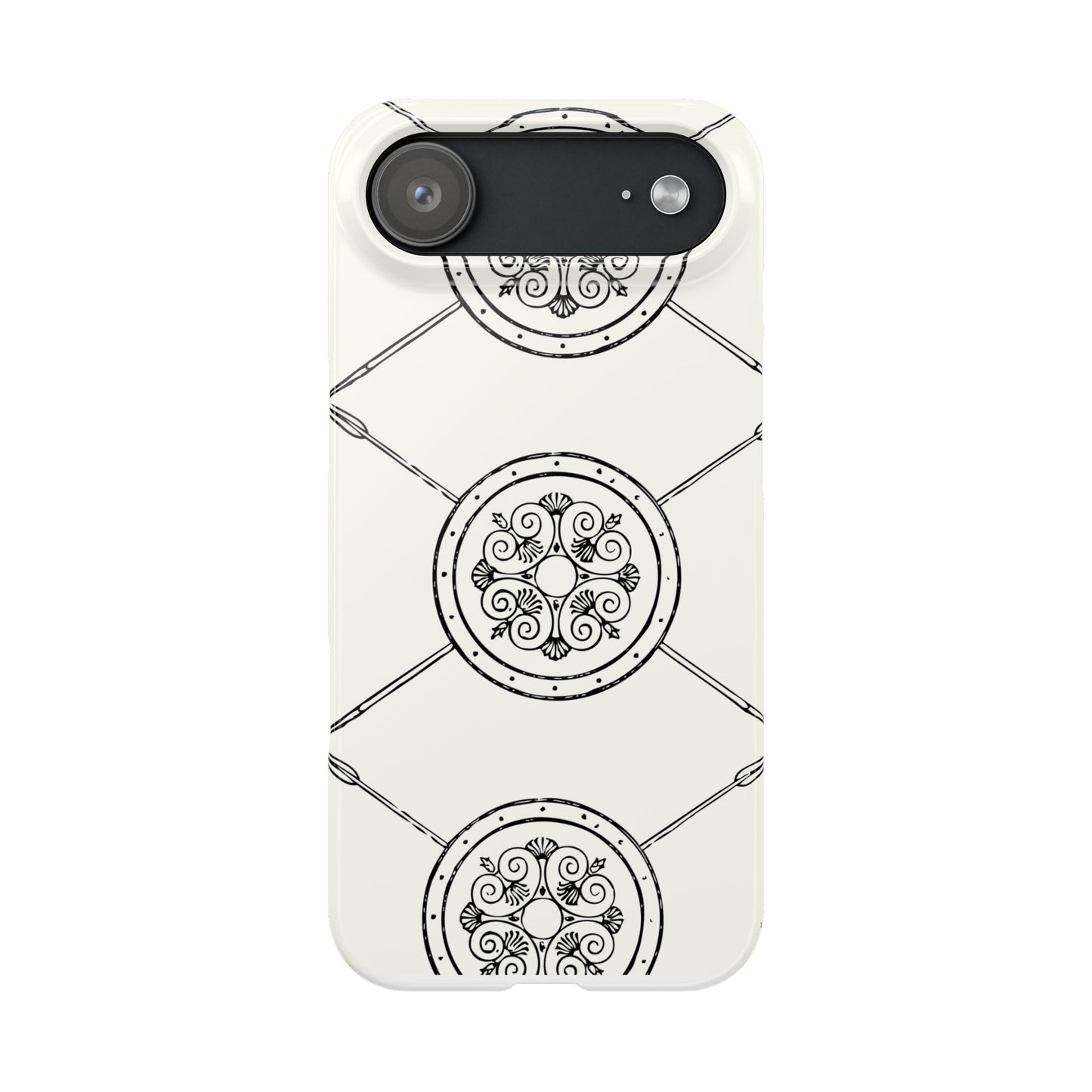 Celtic Pattern Slim Phone Case, St Patrick Design Phone Cover, Irish Heritage Art Compatible with iPhone 17, 16, 15, 14, 13, 12, 11