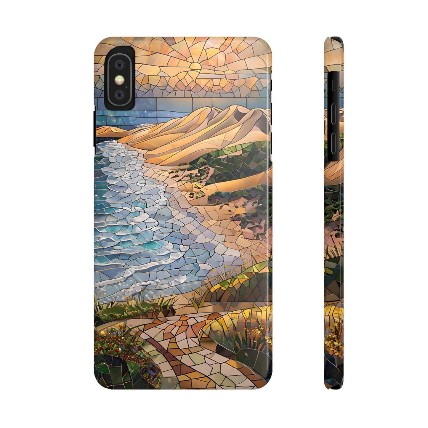 Indiana Dunes National Park Michigan Slim Phone Case, Mosaic Phone Case, East U.S. Nature Art, Coastal Chic, Ocean Lovers, Nature Inspired