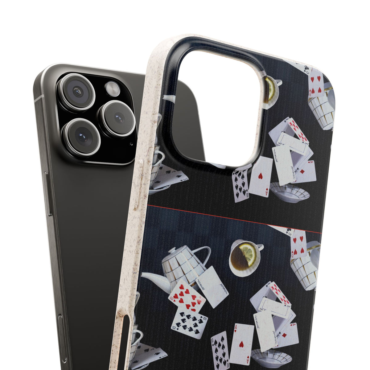 Alice in Wonderland Biodegradable Phone Case, Mad Hatter Tea Party Phone Cover, Compatible with Galaxy and iPhone 17, 16, 15, 14, 13