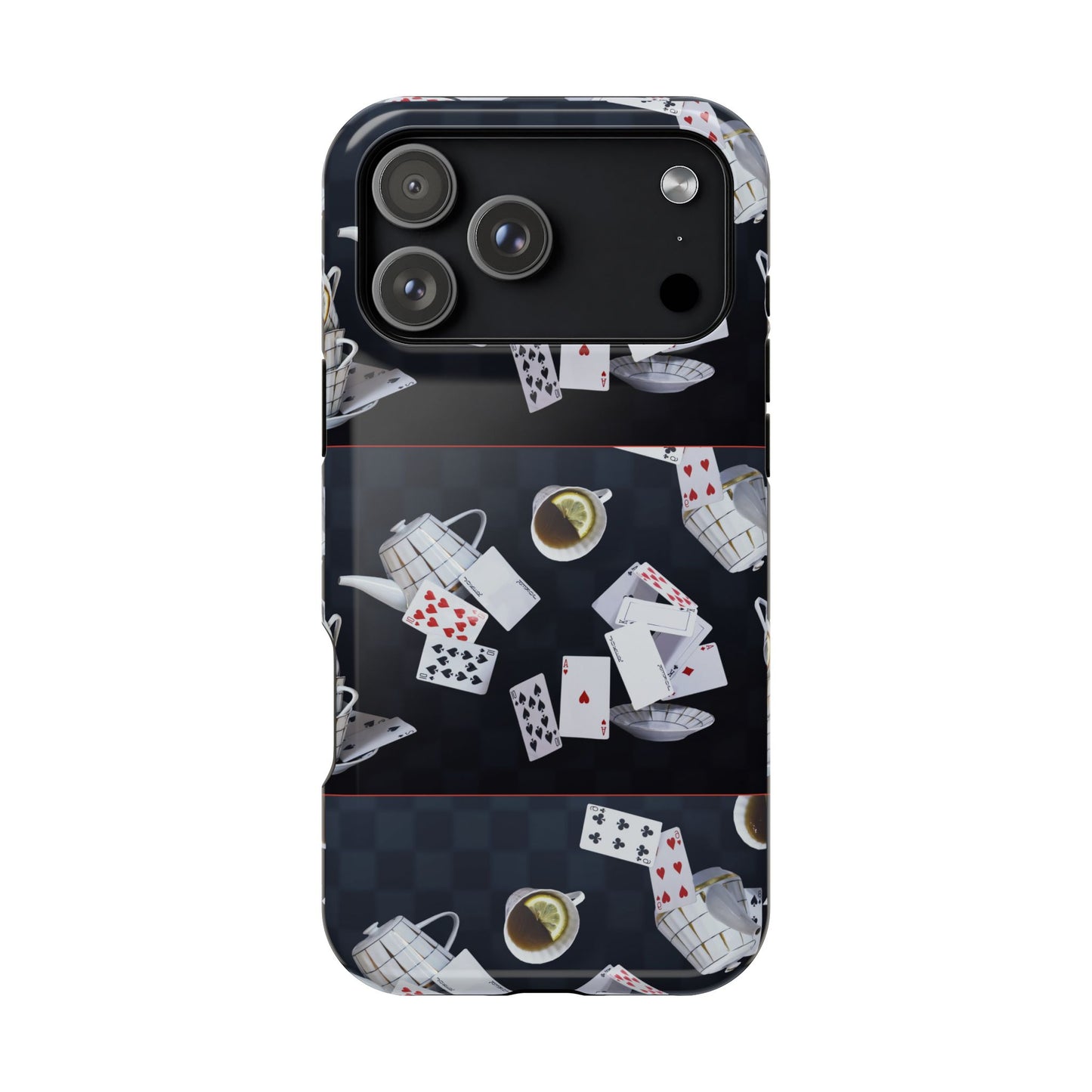 Alice in Wonderland Magnetic Phone Case, Mad Hatter Tea Party Phone Cover, Compatible with iPhone 17, 16, 15, 14, 13