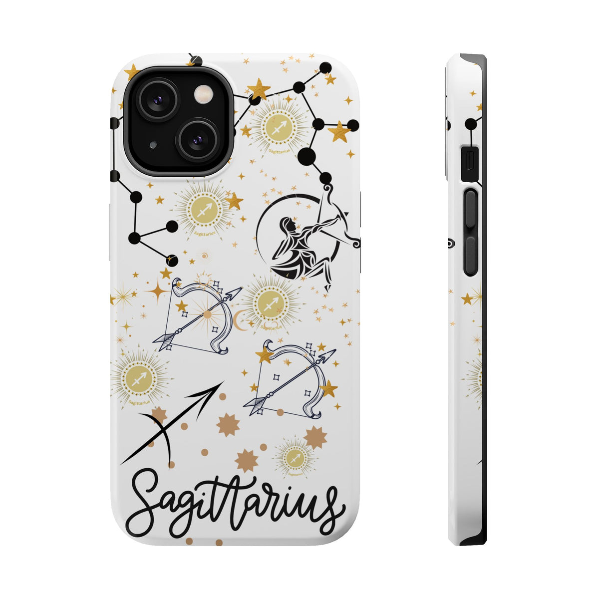 Sagittarius Zodiac Magnetic Phone Case, Astrology Gift for Her, Celestial Star Sign Cover, Compatible with iPhone 17, 16, 15, 14, 13