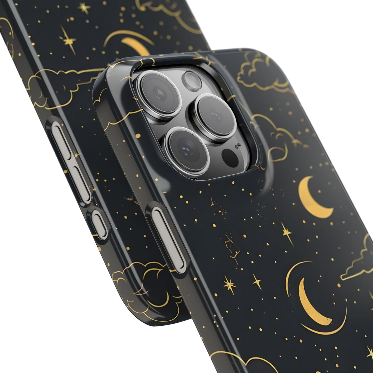 Celestial Slim Phone Case, Starry Night Design, Compatible with iPhone 17, 16, 15, 14, 13, 12, 11