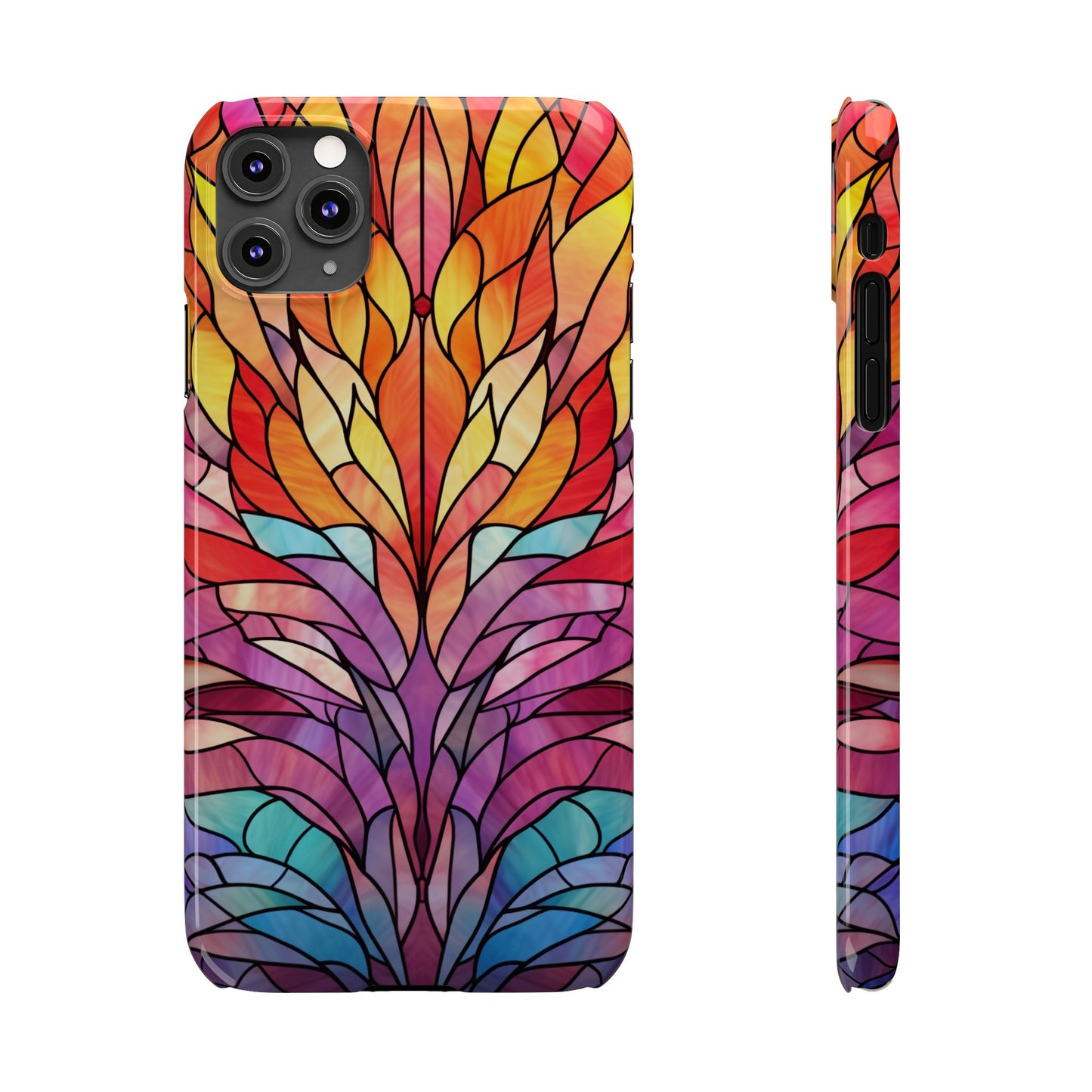 Vibrant Floral Slim Phone Cases, Colorful Smartphone Cover, Artistic Phone Skin, Unique Gift for Her, Nature-Inspired Accessory