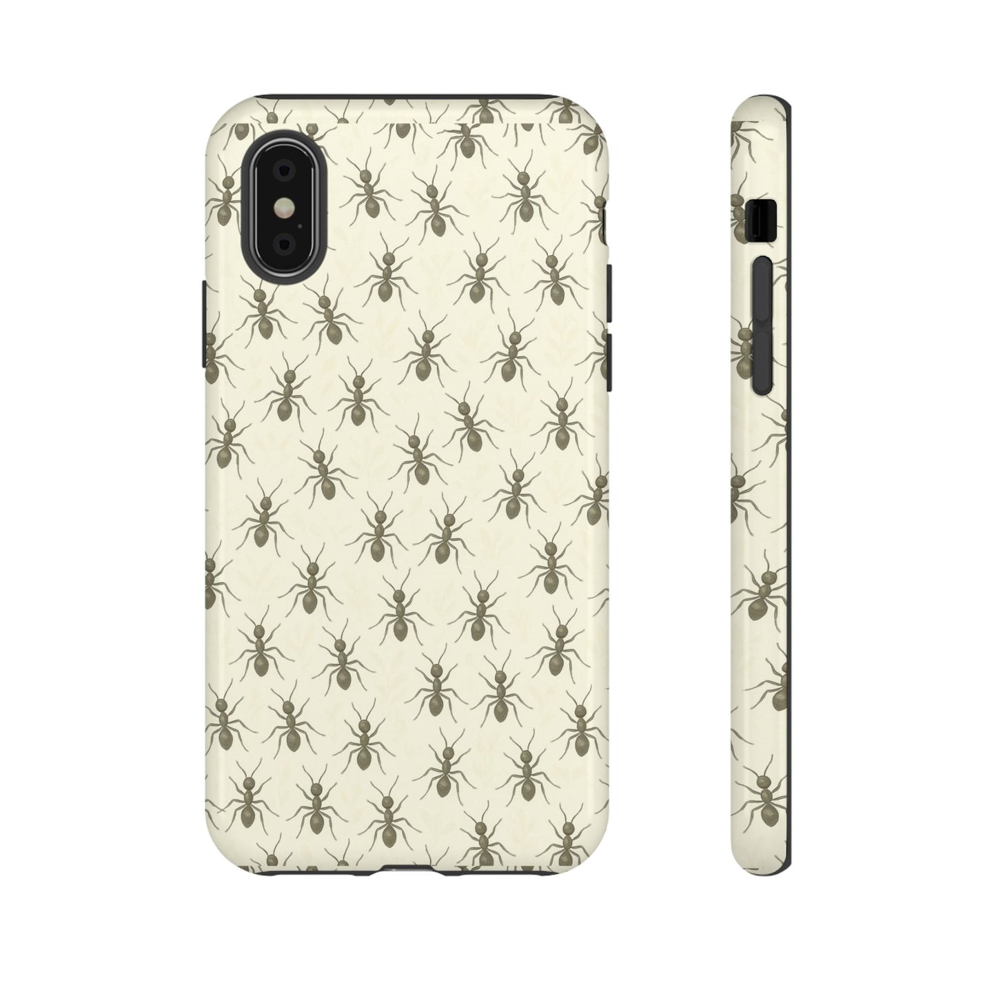Marching Ant Pattern Tough Phone Case - Realistic Insect Art, Minimalist Nature Aesthetic, Compatible with iPhone, Galaxy, and Google Phones