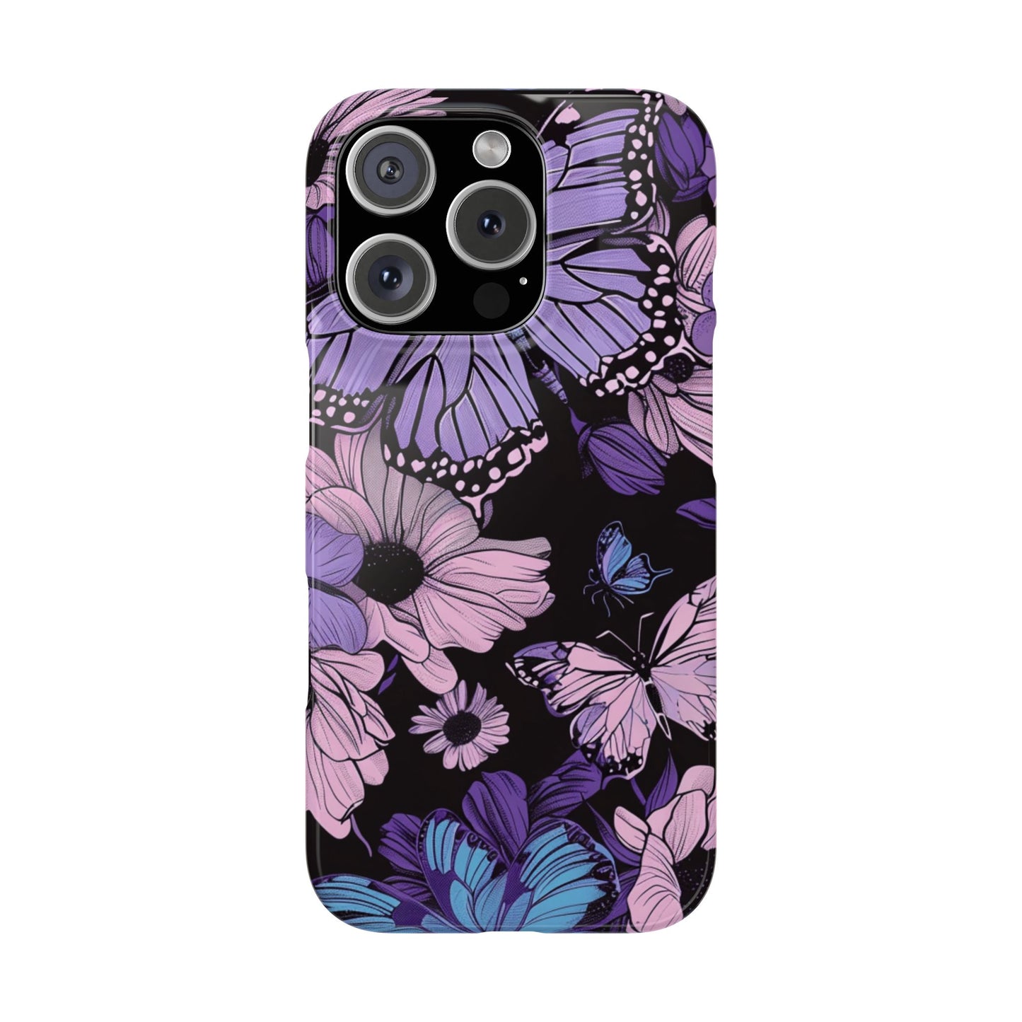 Butterfly Floral Phone Case | Slim Phone Cases for Nature Lovers, Floral Gifts, Trendy Accessories, Spring Vibes, Unique Phone Cover