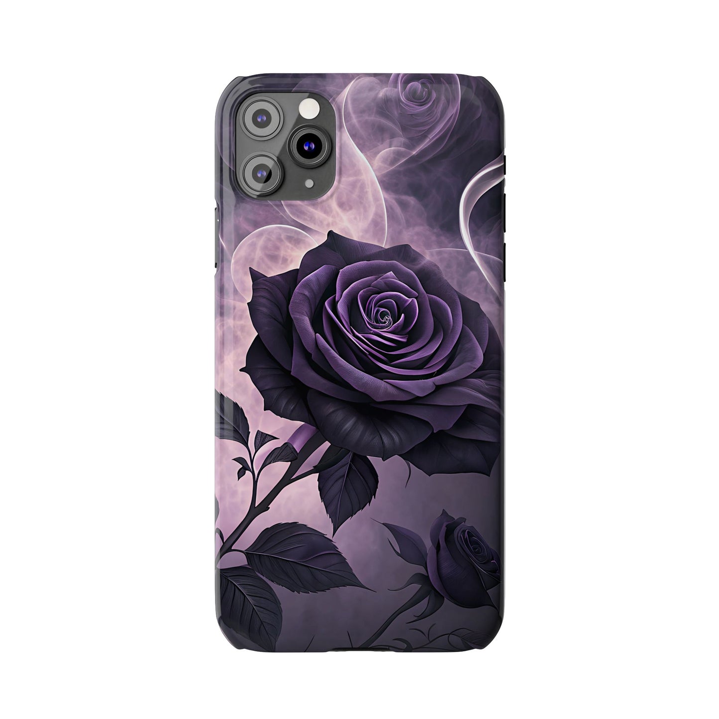Elegant Purple Rose Phone Cases, Stylish Slim Cases for Flower Lovers, Floral Accessories, Birthday Gifts, Unique Phone Covers
