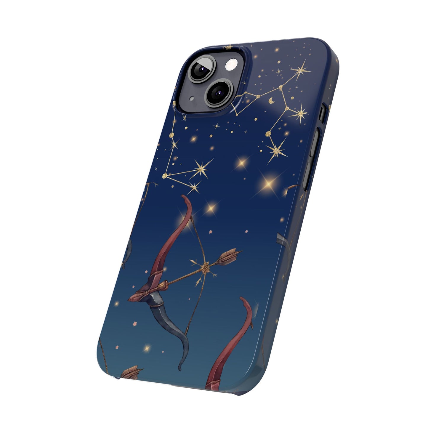 Sagittarius Zodiac Slim Phone Case, Astrology Gift for Her, Celestial Star Sign Cover, Compatible with iPhone 17, 16, 15, 14, 13