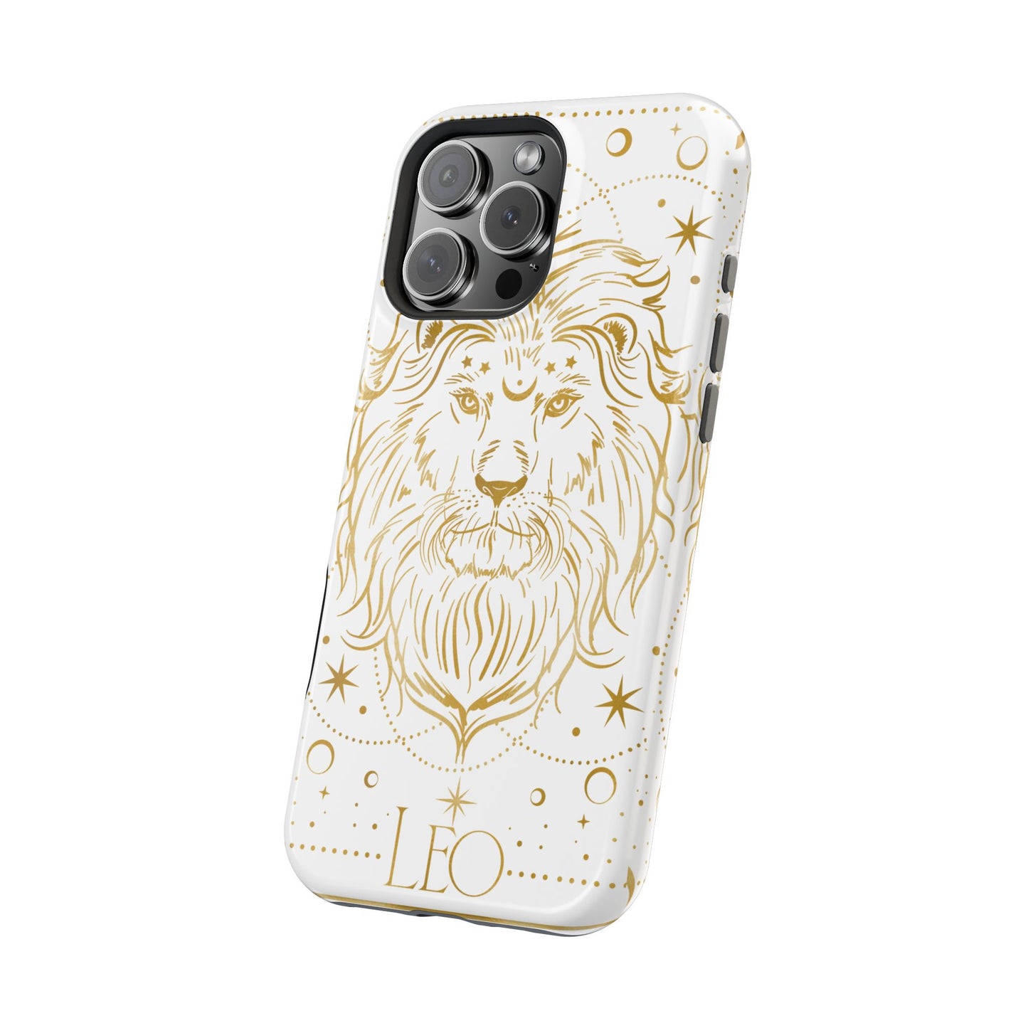 Leo Zodiac Magnetic Phone Case, Astrology Gift for Her, Celestial Star Sign Cover, Compatible with iPhone 17, 16, 15, 14, 13