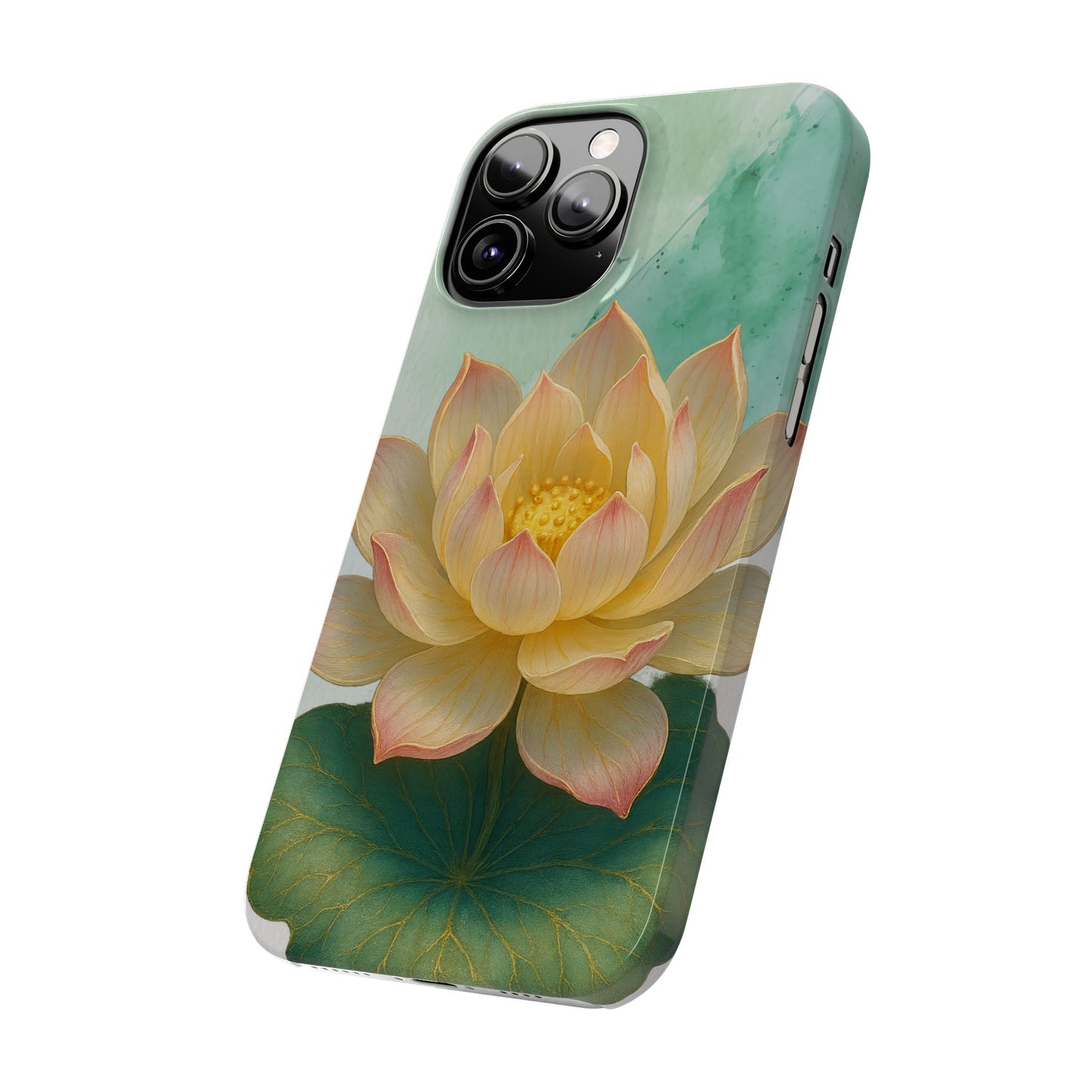 Lotus Blossom Slim Phone Cases, Floral Phone Covers, Nature-Inspired Accessories, Perfect Gift for Garden Lovers, Birthday Present