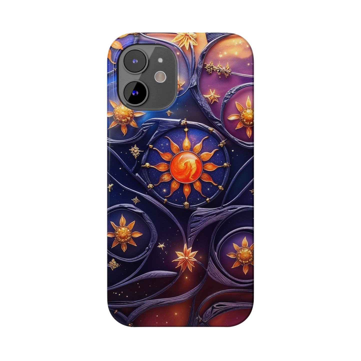 Celestial Slim Phone Cases, Starry Sky Phone Cover, Zodiac Design, Astrology Gift, Cosmic Phone Accessories