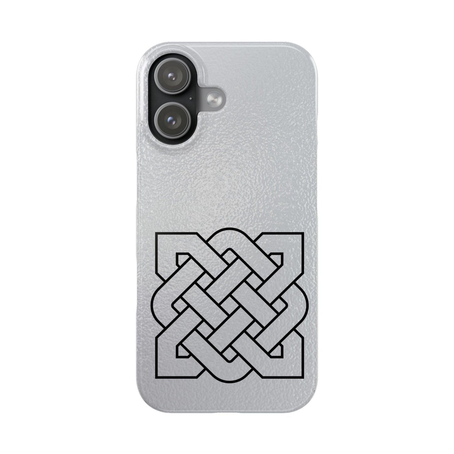 Celtic Knot Slim Phone Case, Irish Heritage Symbol Phone Cover, Minimal Celtic Design, Irish Culture Gift Compatible with iPhone