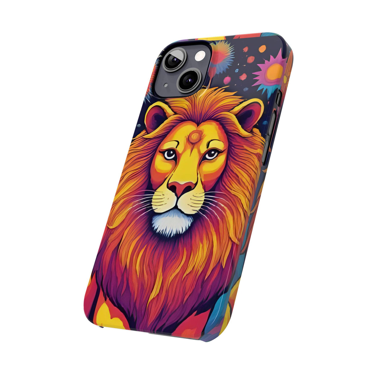 Leo Zodiac Slim Phone Case, Astrology Gift for Her, Celestial Star Sign Cover, Compatible with iPhone 17, 16, 15, 14, 13, 12, 11