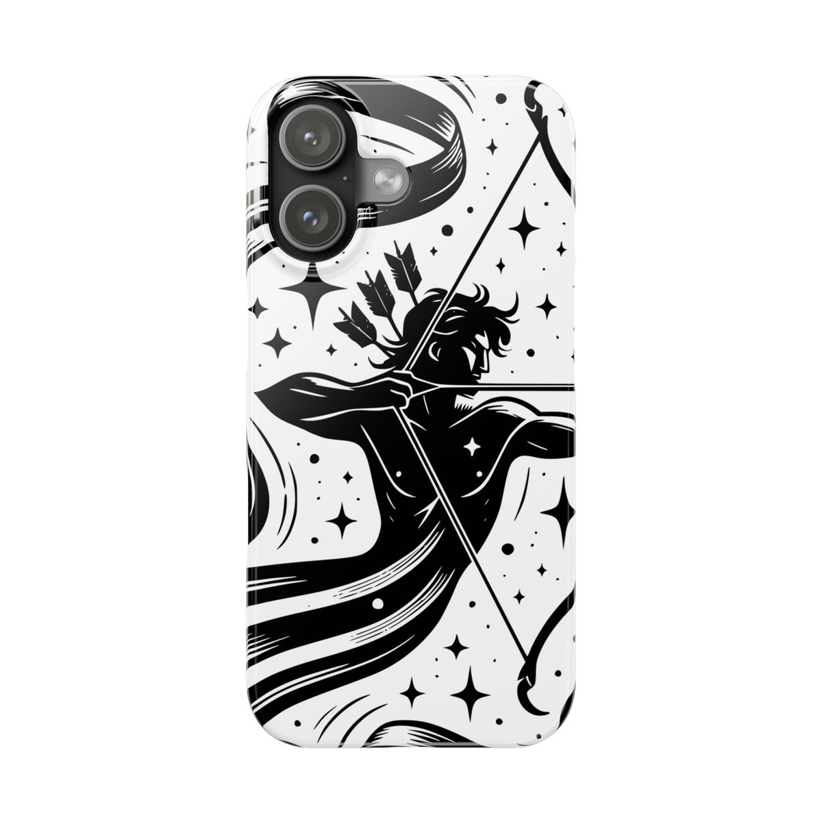 Sagittarius Zodiac Slim Phone Case, Astrology Gift for Her, Celestial Star Sign Cover, Compatible with iPhone 17, 16, 15, 14, 13