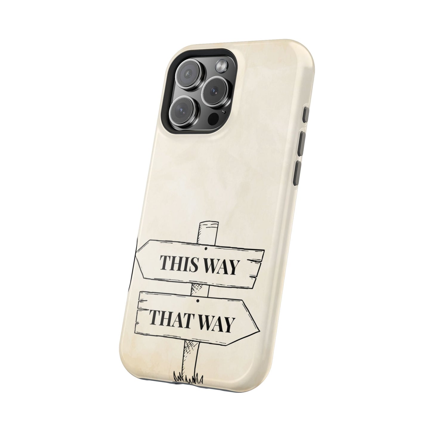 Alice in Wonderland Magnetic Phone Case, This Way That Way Phone Cover, Compatible with iPhone 17, 16, 15, 14, 13
