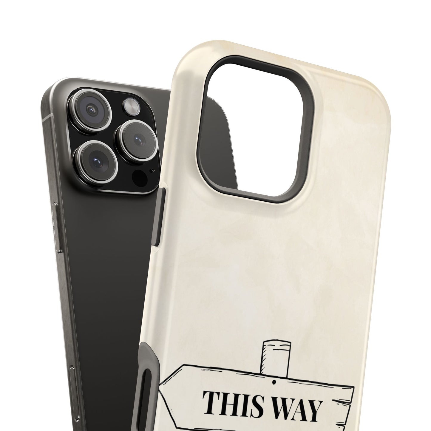 Alice in Wonderland Magnetic Phone Case, This Way That Way Phone Cover, Compatible with iPhone 17, 16, 15, 14, 13