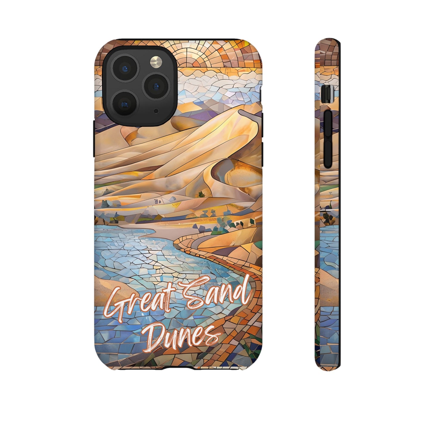 Great Sand Dunes National Park Phone Case, Mosaic Phone Case, Nature Art, National Park Gift, Scenic Forest Phone Cover, Phone Case Travel