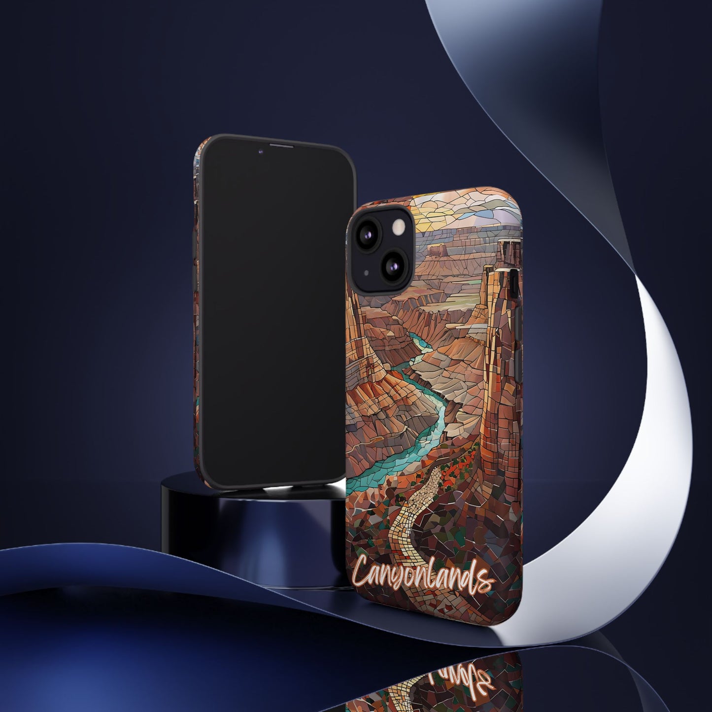 Canyonlands Mosaic Tough Phone Case - Red Rock Desert Vibes, National Park Aesthetic, Compatible with iPhone, Galaxy, and Google Phones