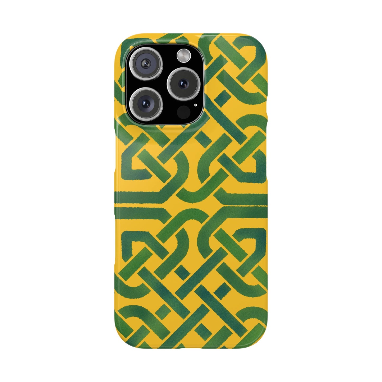 Celtic Knot Slim Phone Case, Irish Heritage Pattern Phone Cover, Celtic Art Design, Irish Culture Gift Compatible with iPhone