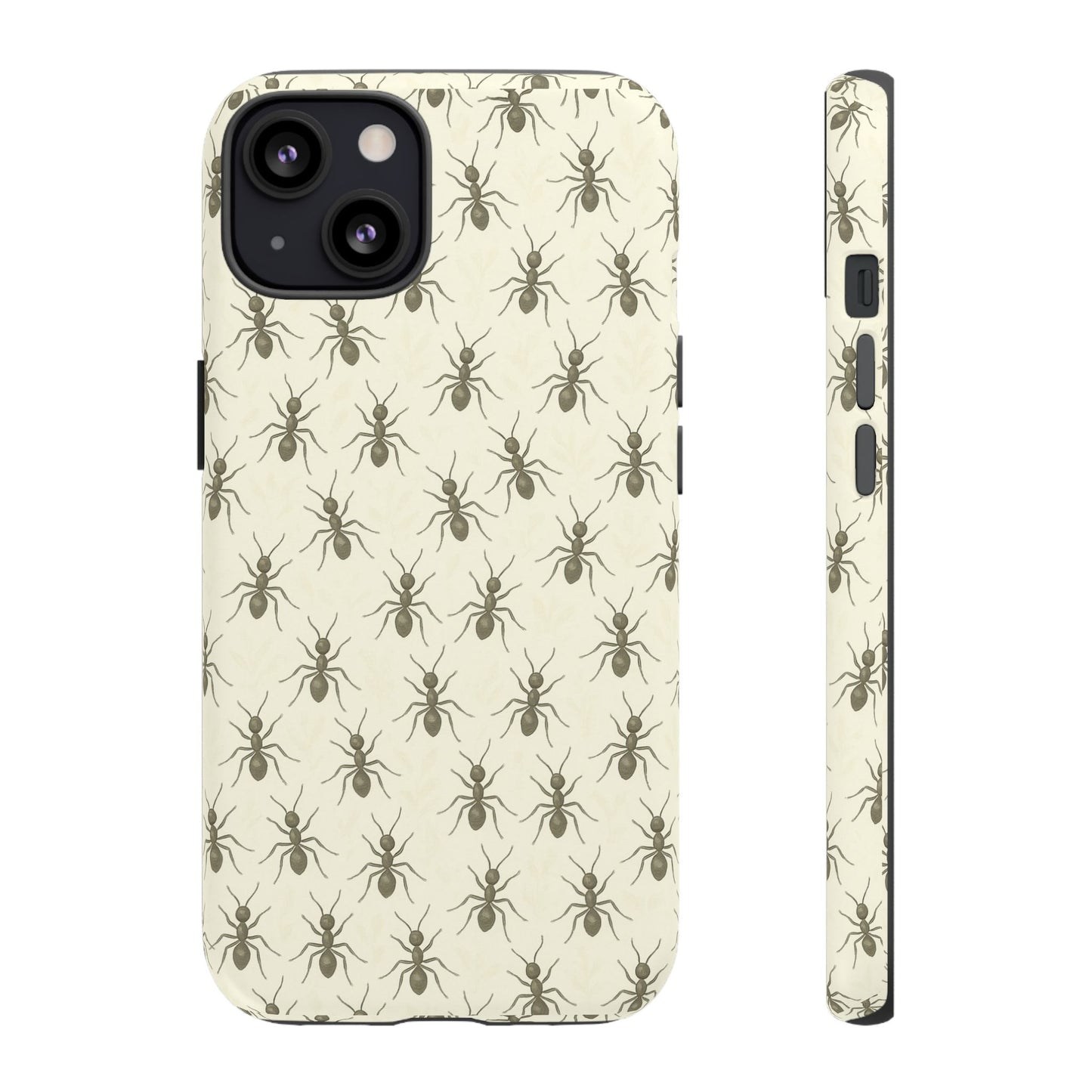 Marching Ant Pattern Tough Phone Case - Realistic Insect Art, Minimalist Nature Aesthetic, Compatible with iPhone, Galaxy, and Google Phones