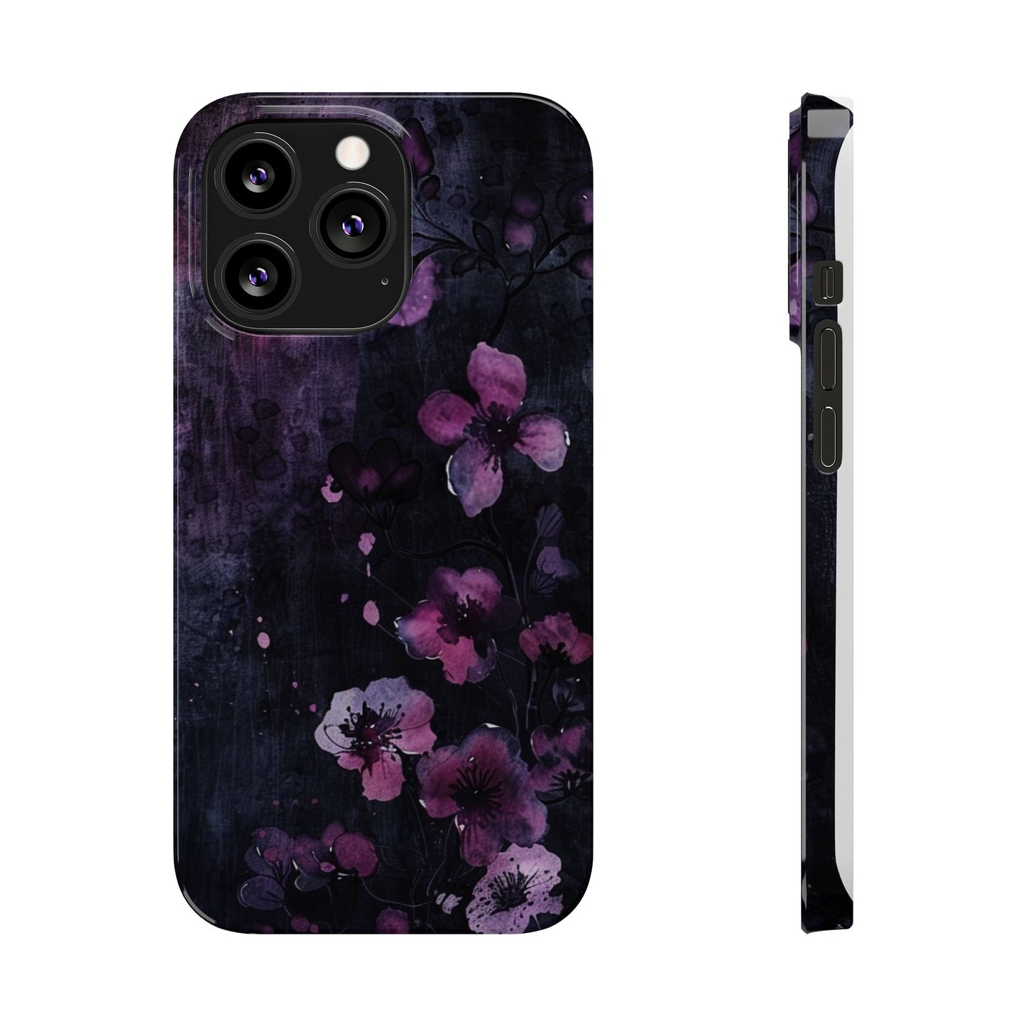 Elegant Floral Slim Phone Case - Perfect Gift for Her, Stylish iPhone Cover, Birthday Surprise, Spring Accessory, Cute Phone Protector