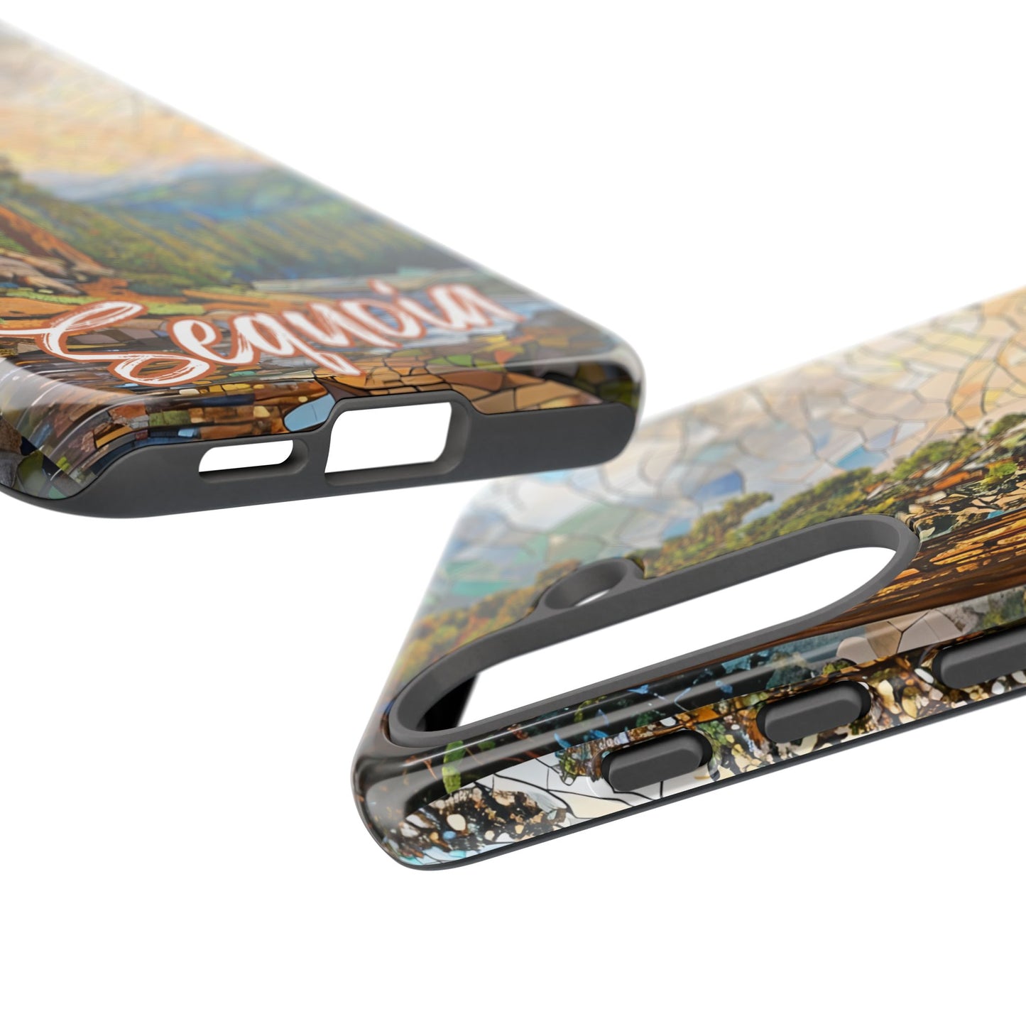 Sequoia National Park Northern California Phone Case, Mosaic Phone Case, Mountain Nature Art, National Park Gift, Scenic Forest Phone Cover