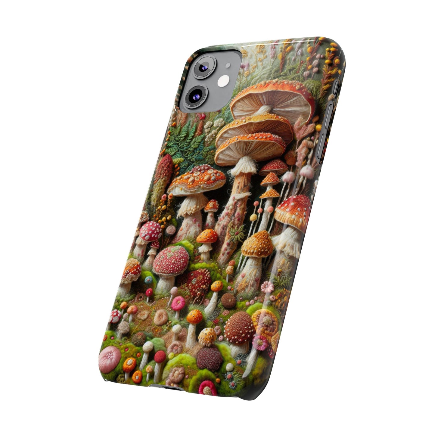 Whimsical Mushroom Slim Phone Cases - Fun, Nature-Inspired, Unique Accessories for Adorable Gift Ideas, Cute Phone Protection, [...]