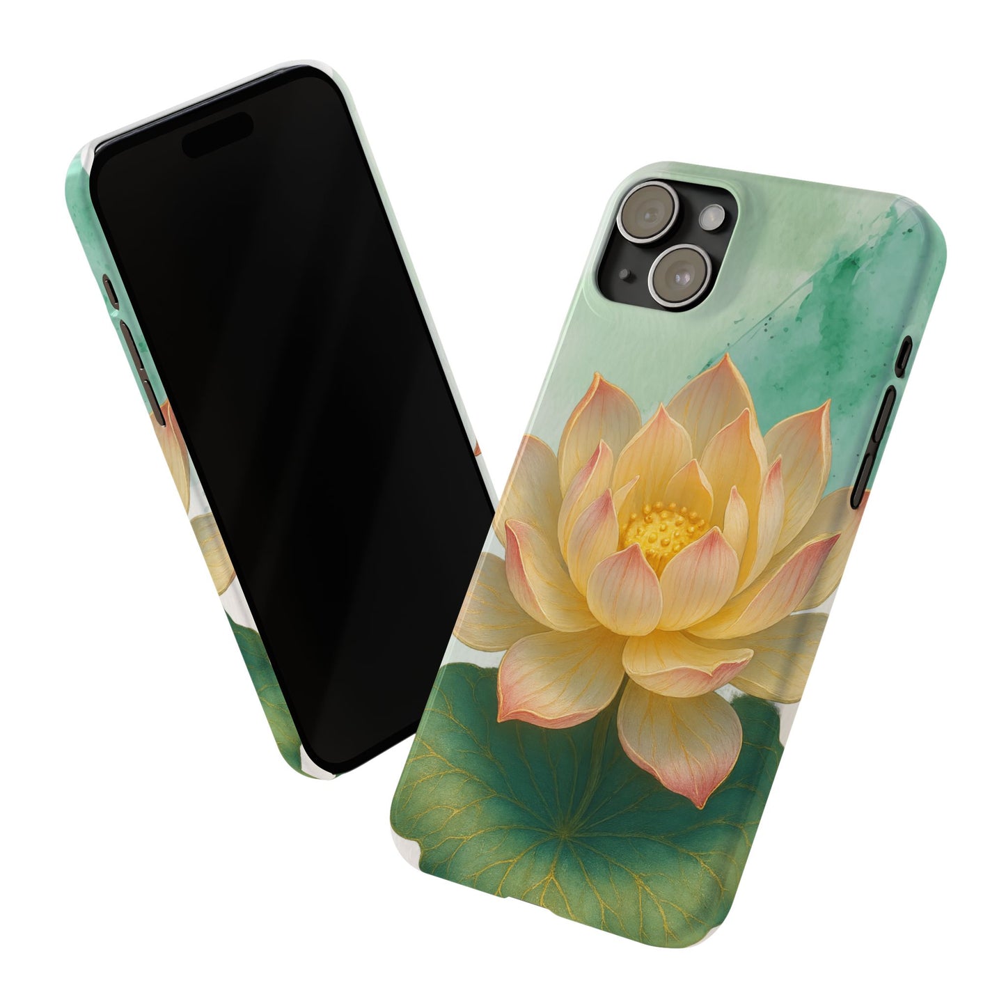 Lotus Blossom Slim Phone Cases, Floral Phone Covers, Nature-Inspired Accessories, Perfect Gift for Garden Lovers, Birthday Present