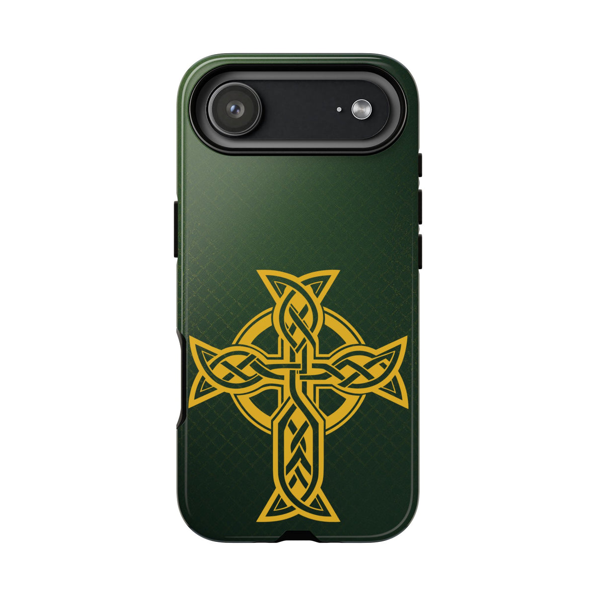 Celtic Cross Tough Phone Case Irish Knot Symbol Emerald Gold iPhone 17 16 15 14 13 Galaxy Google