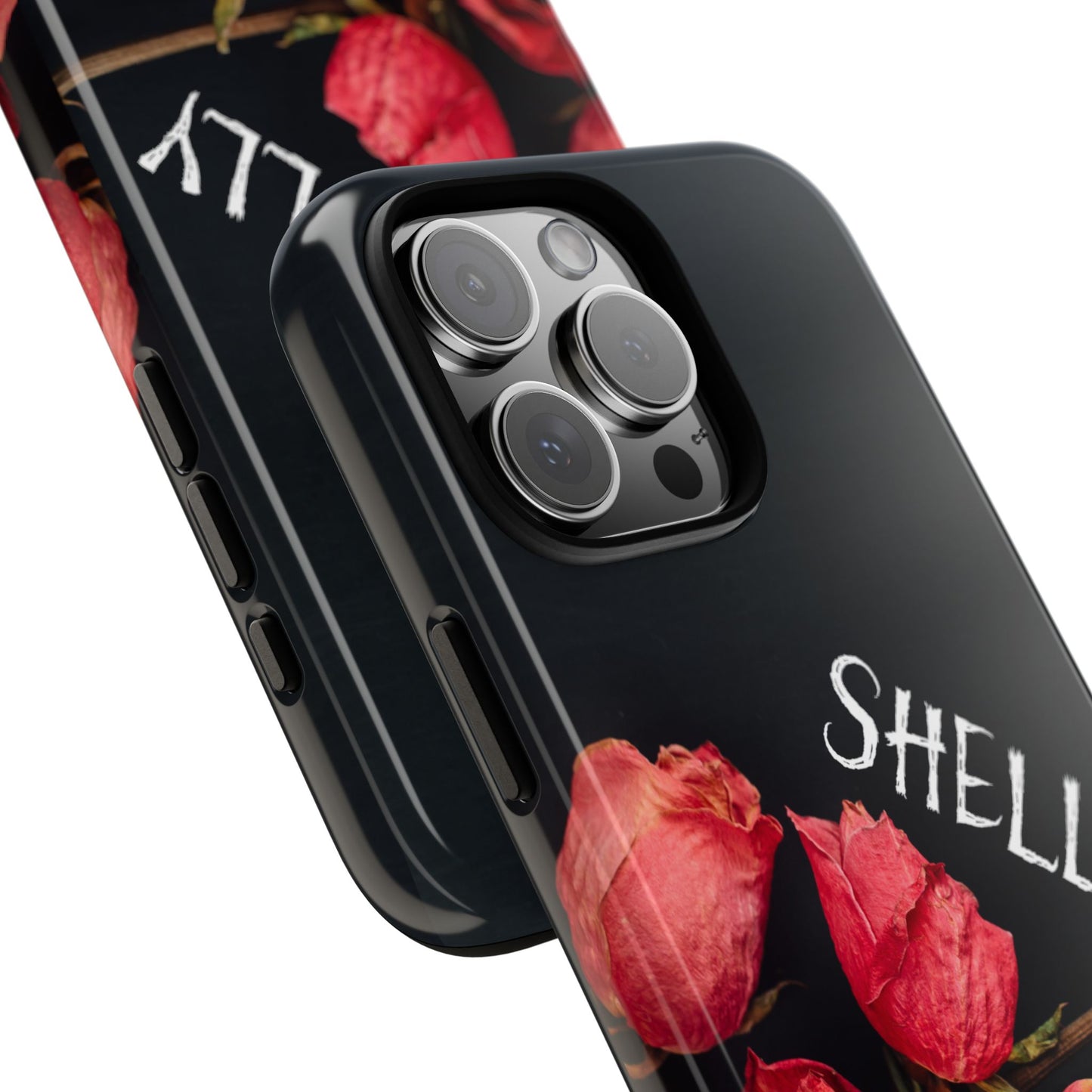 Personalized Dead Rose Phone Case, Gothic Floral Aesthetic Cover,  Custom Goth Halloween Gift, Compatible with iPhone, Galaxy, Google Phones