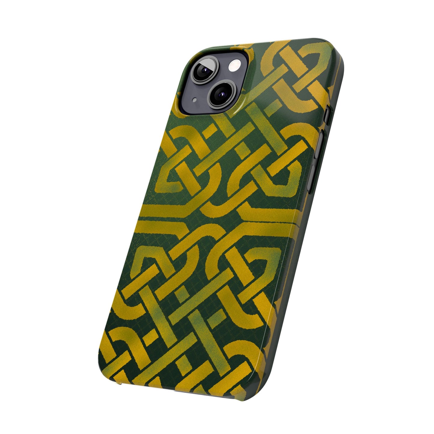 Celtic Knot Slim Phone Case, Irish Heritage Pattern Phone Cover, Celtic Art Design, Irish Culture Gift Compatible with iPhone