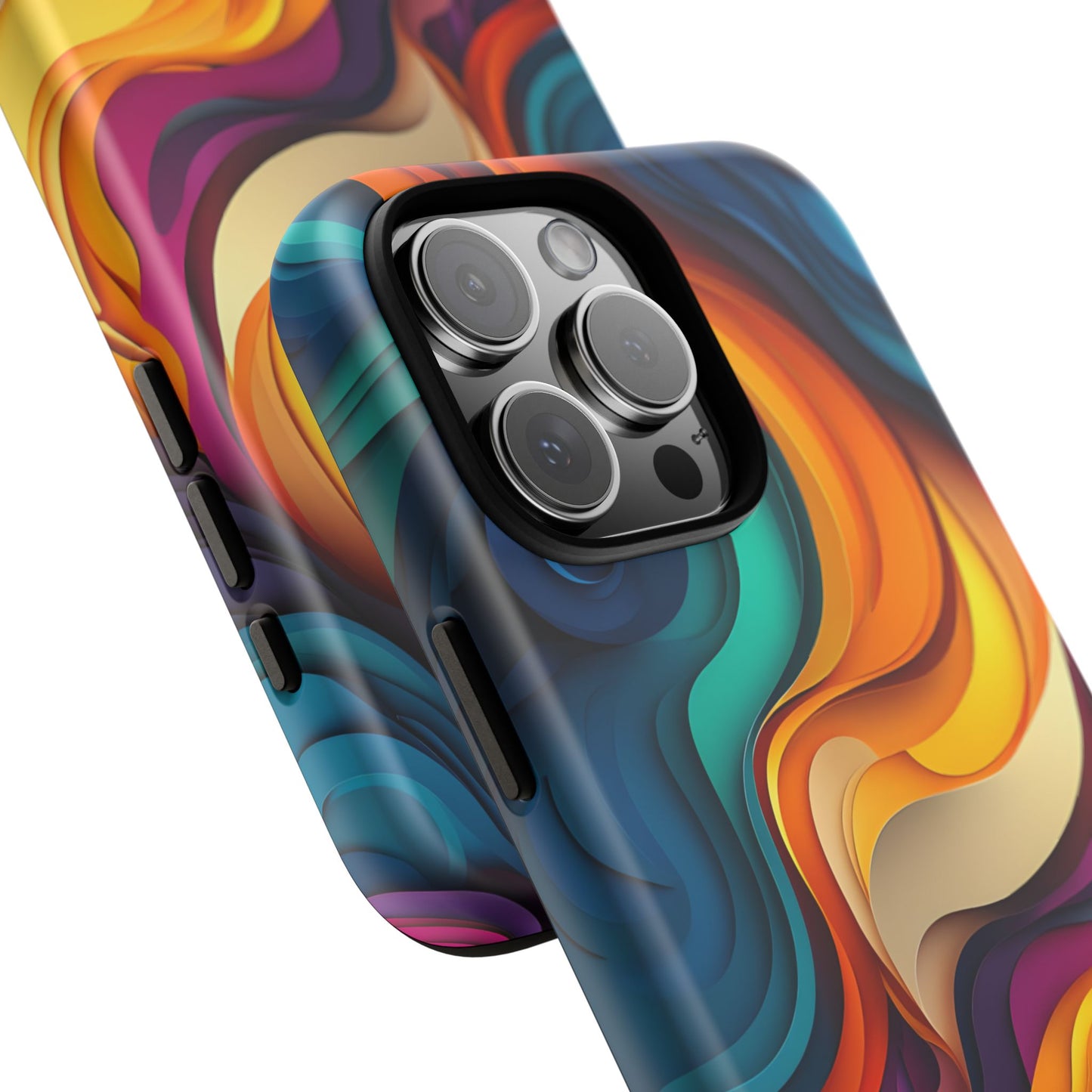 Colorful Modern Art Phone Case, Bold Abstract Swirl Design for iPhone, Samsung, Google Pixel Vibrant Artistic Phone CoverPerfect Gift Idea